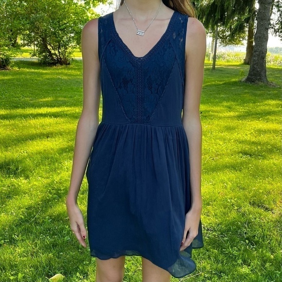 VERO Moda Blue Dress Size XS - Picture 1 of 7